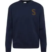 !Solid Sweatshirt navy / oliveira