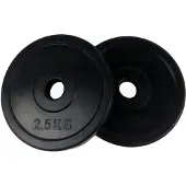 Tunturi Anilhas Rubber 2.5kg 2 Unidades