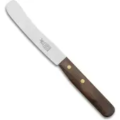 Robert Herder faca de pequeno-almoço Buckels RVS, madeira de nogueira