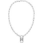 Tommy Hilfiger Collana Elegante In Acciaio Monogram — Collana