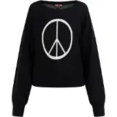 MyMo ROCKS Pullover 'Nolie' preto / branco
