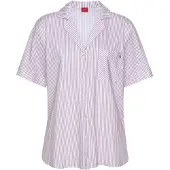 s.Oliver Camisa de pijama roxo claro / branco