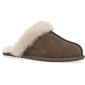 Ugg para mulher. 1106872 Chinelos de Pele Scuffette II castanho escuro (36), Marrom, Plano, Camurça, Nenhum, Homewear