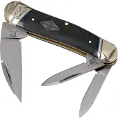 Rough Ryder Pocket knife Seahorse Whittler Black Micarta