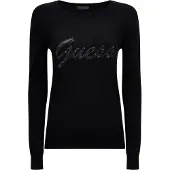 GUESS camisolas LILIANE RN LS mulheres - Preto - EU S