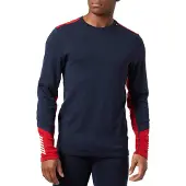 Helly Hansen para homem. 49364 Camisola térmica Lifa Merino Midweight azul-marinho (L), Lã, Ao ar livre, Manga comprida