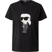 Karl Lagerfeld Camisa 'Ikonik 2.0' preto / branco