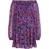 Vila Vestido jade / roxo / rosa / preto