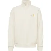Carhartt WIP Sweatshirt 'American Script' amarelo dourado / borgonha / branco natural