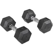 Olive Haltere Rubber Hex 9kg 2 Unidades