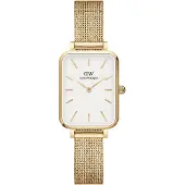 Daniel Wellington Quadro 20X26 Pressed Evergold G White DW00100556