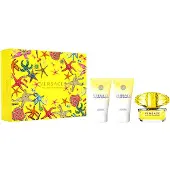 Versace Conjunto de presente Yellow Diamonds eau de toilette 50 ml gel de duche 50 ml Yellow Diamonds e Yellow Diamonds loção de 50ml