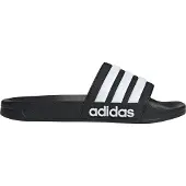 Adidas Sapato aberto 'Adilette' preto / branco