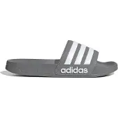 Adidas Sapato aberto 'Adilette' cinzento / branco