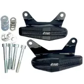GSG Mototechnik Conjunto tampões de proteção Streetline MONSTER 1200, KIT PRETO