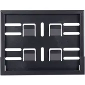 Protech placa de matrícula 18X14CM, PRETO, SUÍÇA