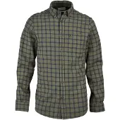 Fjällräven - Camisas - Övik Flannel Shirt M Laurel Green Indigo Blue para Homem - Tamanho L - Caqui