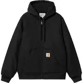 Carhartt WIP - Casacos - Active Jacket Canvas Black Rigid para Homem - Tamanho XL - Preto