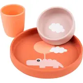 Done by Deer Conjunto De Jantar Nuvens Felizes Silicone