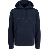 Jack & Jones Sweatshirt 'JJEStar' navy / laranja