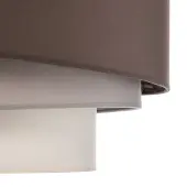 Duolla Candeeiro de teto Trio Max, cappuccino/ecru/cinzento, Ø 60 cm