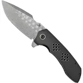 Kansept Knives Navalha Entity Framelock Damascus
