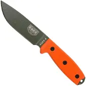 ESEE Model 4, orange G10, black plastic sheath