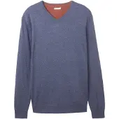 Tom Tailor Suéter Simple Knitted V-neck