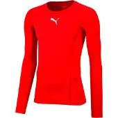 Puma Camisa funcionais vermelho vivo / branco