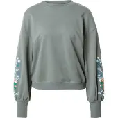 ONLY Sweatshirt 'ONLBrooke' azul fumado / verde relva / verde pastel / branco