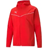 Puma Casaco de treino 'Teamrise' vermelho / branco