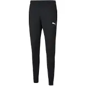 Puma Calças de desporto 'TeamRise' preto / branco