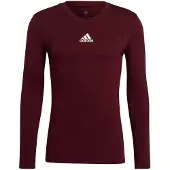 Adidas Camisa funcionais vermelho vinho / branco