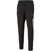 Puma Calças de desporto 'TeamLiga' preto / prata