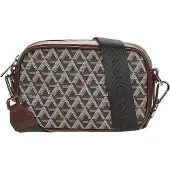 LANCASTER PARIS Mala de ombro 'Ikon IT' castanho