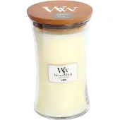 Woodwick Vela perfumada de linho com pavio de madeira 609,5 g