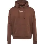 Karl kani Sweatshirt castanho escuro / branco