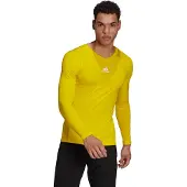 Adidas Camisa funcionais 'Team Base' amarelo / branco