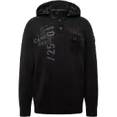 CAMP DAVID Pullover grafite / cinzento escuro / vermelho escuro / preto