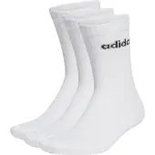 Adidas Meias de desporto 'Linear Crew Cushioned 3 Pairs' preto / branco