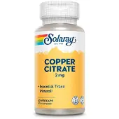 Solaray Citrato De Cobre 2 Mg 60 Unidades