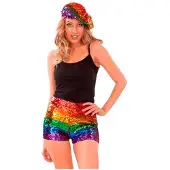 MOM Shorts Arco-íris Ornamento