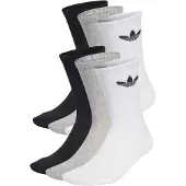 Adidas Meias Crew Trefoil Cushion 6 Pares