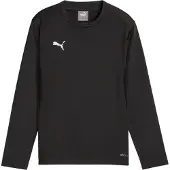 Puma Sweatshirt de desporto preto / branco