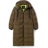 Desigual , Casaco padded desmontável, Poliamida, Verde, S