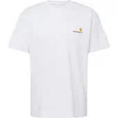 Carhartt WIP Camisa 'American Script' ouro / cinzento claro / vermelho vinho