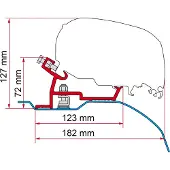Fiamma Suporta Kit Ducato H2-l4
