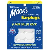 Mack's Tampões De Ouvido Mack´s Pillow Soft 6 Pares