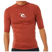 Rip Curl Rash Guard Manga Curta Waves Upf Perf