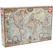 Educa O Quebra-cabeça Do Mapa Político Mundial 4000 Peças